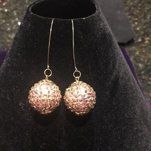 Drop ball earrings